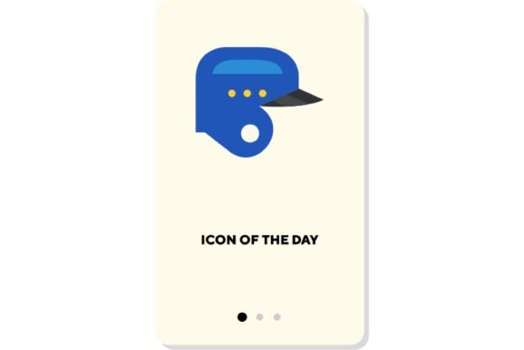 Baseball Flat Vector Icon Guide