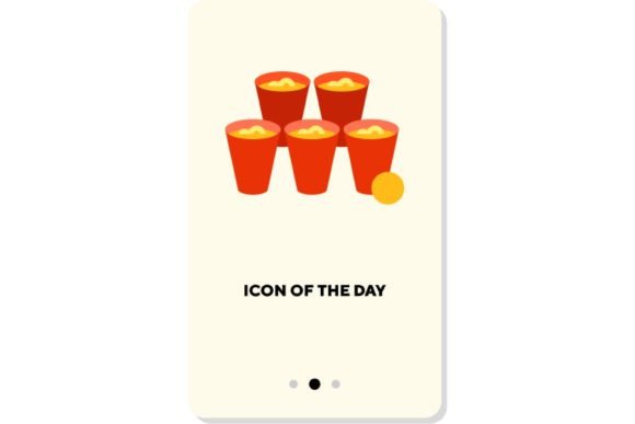 Beer Party Thin Flat Icon Guide
