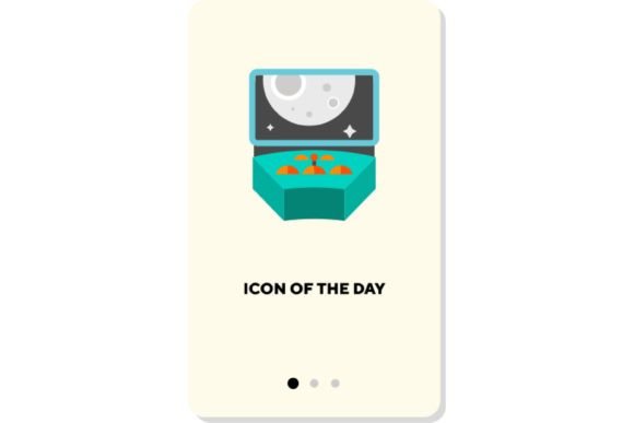 Exploring Universe Flat Icon: Astronaut