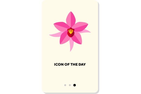 Pink Flowers Flat Icon: Blossom Fragrant Design