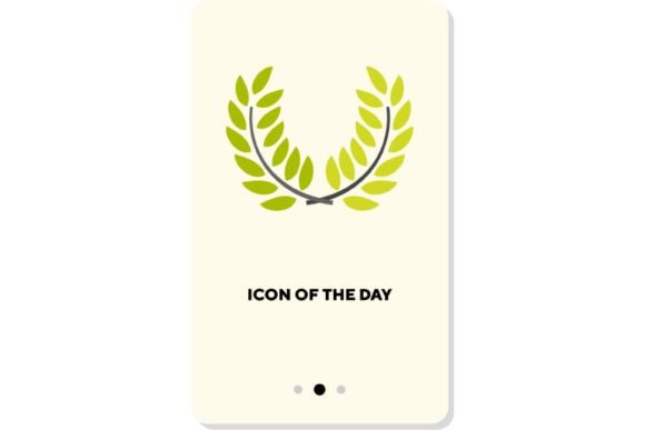 Plant Branches Flat Icon: Olive Wreathes