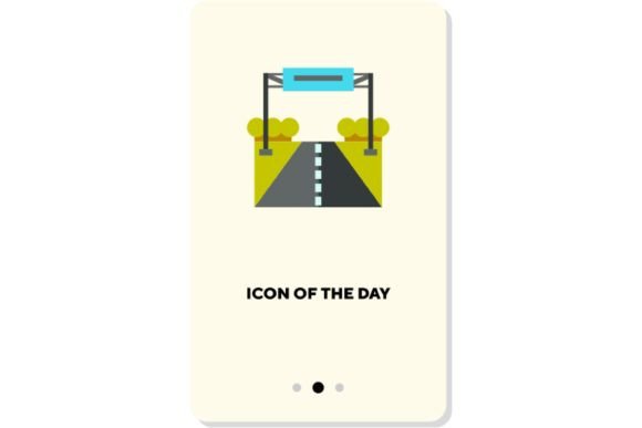 Road Surface Flat Icon: Driving & Asphalt
