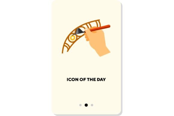Working with Details Flat Icon: Hand Drawn Precision for Modern Design