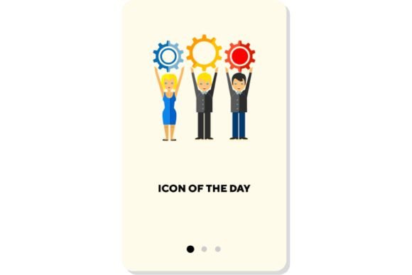 Workting Thin Flat Icon: Business Communication Vector Guide
